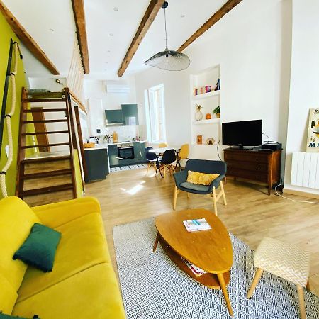 Vaste Et Charmant Loft Climatise Au Coeur De Marseille Luaran gambar