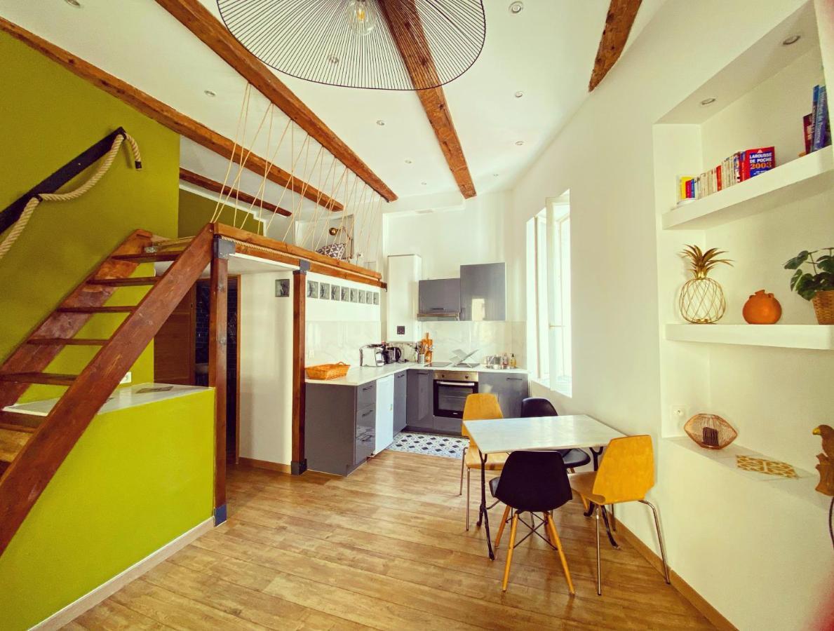 Vaste Et Charmant Loft Climatise Au Coeur De Marseille Luaran gambar